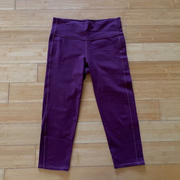 Athleta Women's Capri High Rise Leggings - Deep Crocus Violet - Sz Medium - Picture 1 of 6